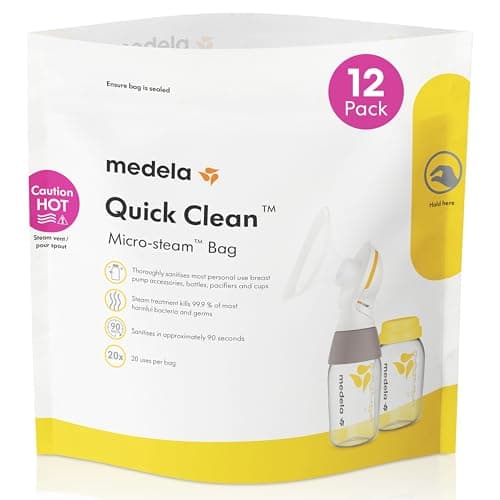 Medela Quick Clean Micro-Steam Bags (product photo from Amazon)